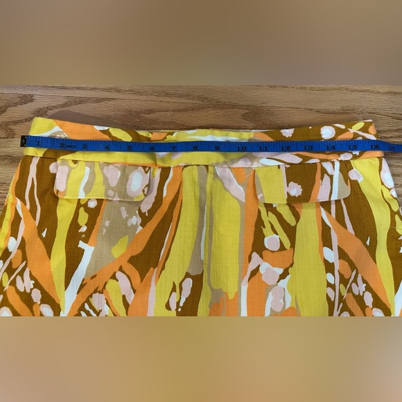 J. Crew Abstract Colorful 70s Print Mini Skirt - Women's Size 8 - Picture 8 of 9